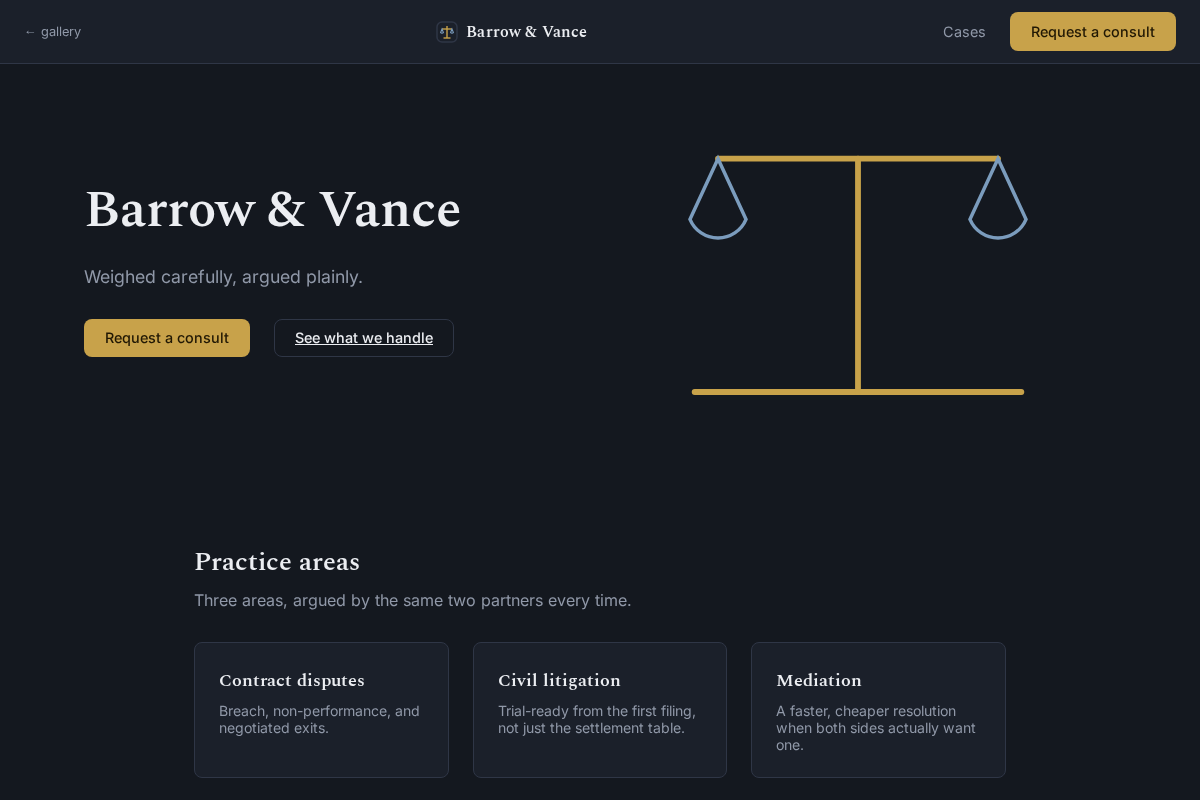 Barrow & Vance preview